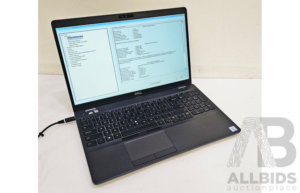 Dell Latitude 5500 Intel Core I5 (8265U) 1.60GHz-3.90GHz 4-Core CPU 15.6-Inch FHD Laptop
