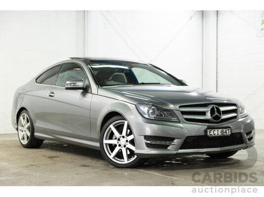 7/2015 Mercedes-Benz C180 W204 MY14 2d Coupe Palladium Silver Metallic Turbo 1.6L