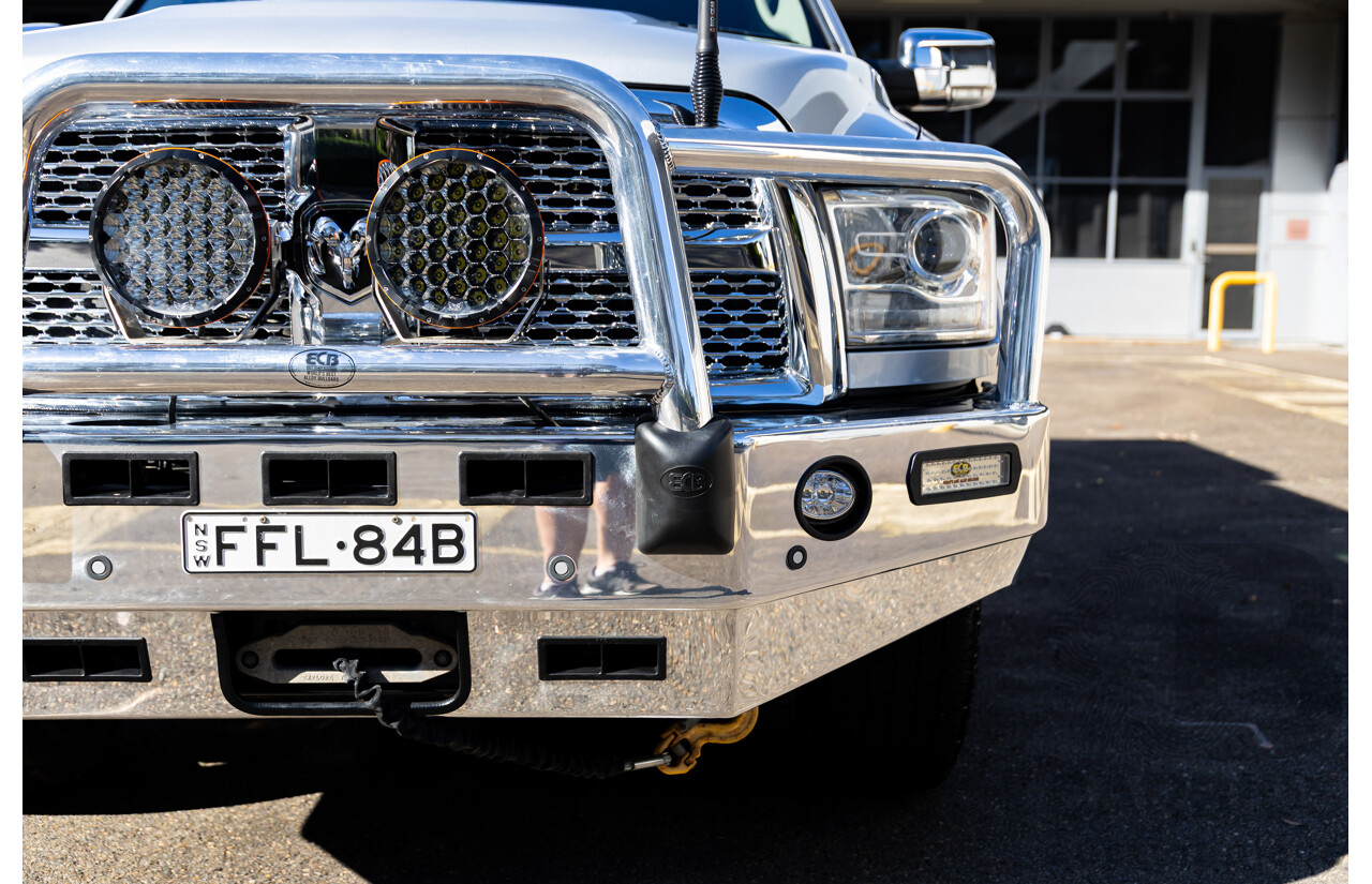 11/2017 ASV (Dodge) Ram 2500 Laramie D1 LWB (4x4) 4d Crew Cab Utility Bright Silver Metallic Turbo Diesel Cummins 6.7L