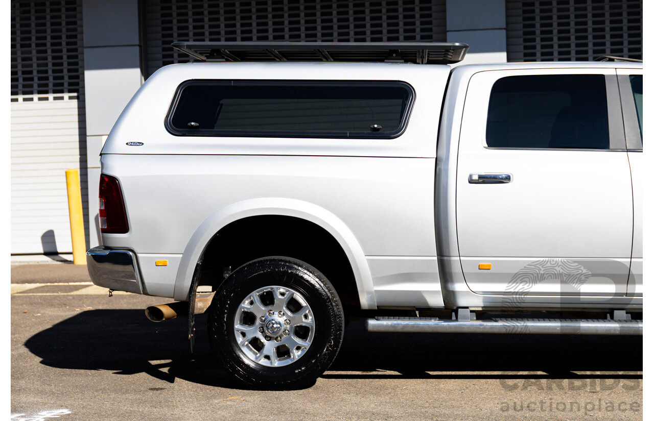 11/2017 ASV (Dodge) Ram 2500 Laramie D1 LWB (4x4) 4d Crew Cab Utility Bright Silver Metallic Turbo Diesel Cummins 6.7L