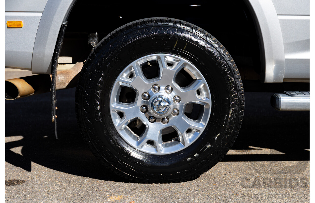 11/2017 ASV (Dodge) Ram 2500 Laramie D1 LWB (4x4) 4d Crew Cab Utility Bright Silver Metallic Turbo Diesel Cummins 6.7L