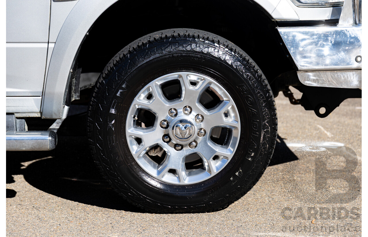 11/2017 ASV (Dodge) Ram 2500 Laramie D1 LWB (4x4) 4d Crew Cab Utility Bright Silver Metallic Turbo Diesel Cummins 6.7L