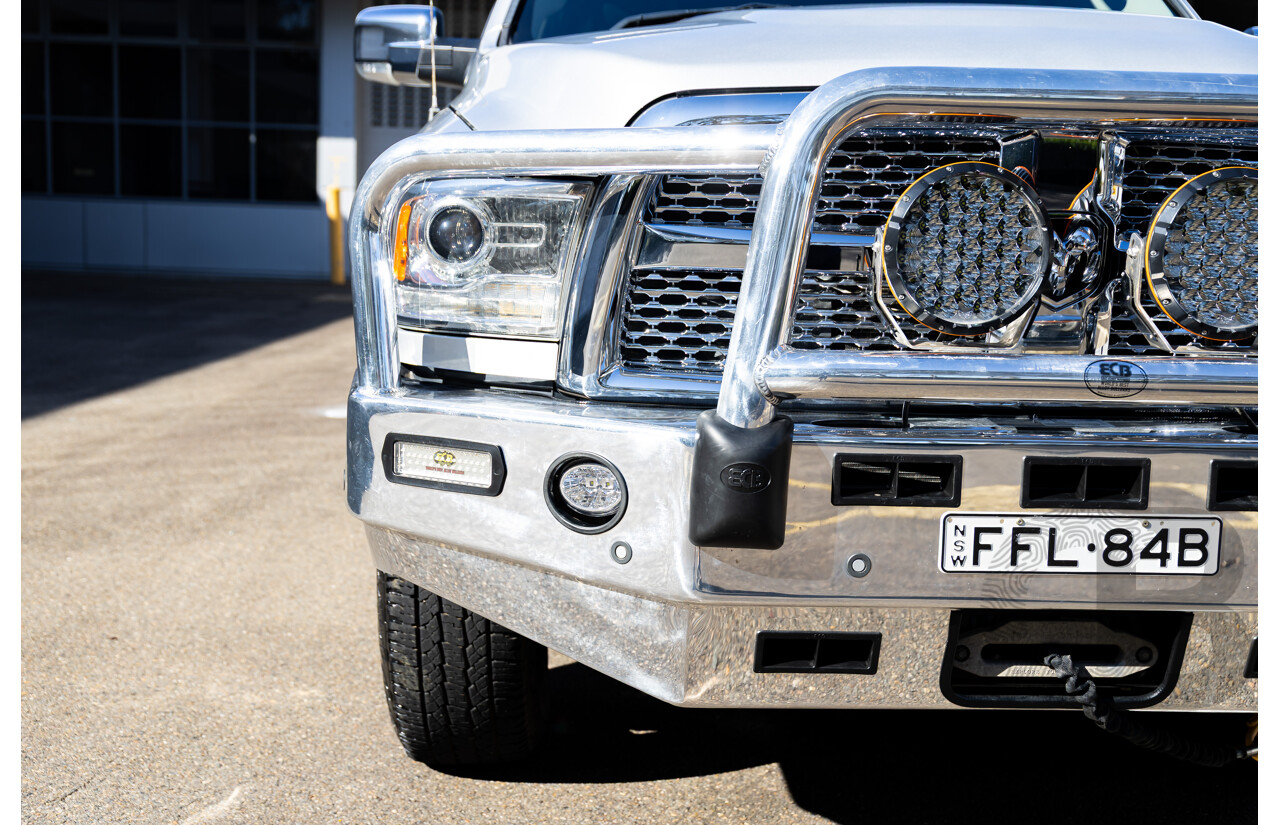 11/2017 ASV (Dodge) Ram 2500 Laramie D1 LWB (4x4) 4d Crew Cab Utility Bright Silver Metallic Turbo Diesel Cummins 6.7L