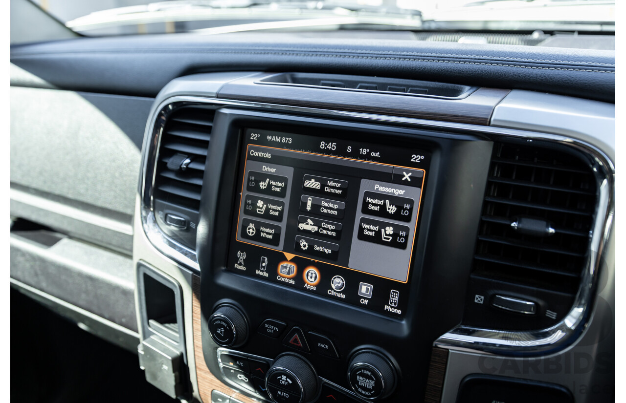 11/2017 ASV (Dodge) Ram 2500 Laramie D1 LWB (4x4) 4d Crew Cab Utility Bright Silver Metallic Turbo Diesel Cummins 6.7L