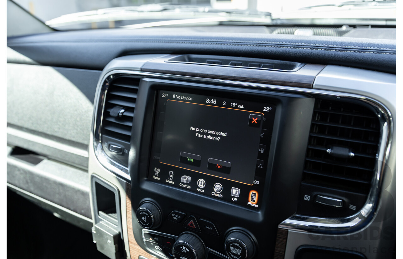 11/2017 ASV (Dodge) Ram 2500 Laramie D1 LWB (4x4) 4d Crew Cab Utility Bright Silver Metallic Turbo Diesel Cummins 6.7L