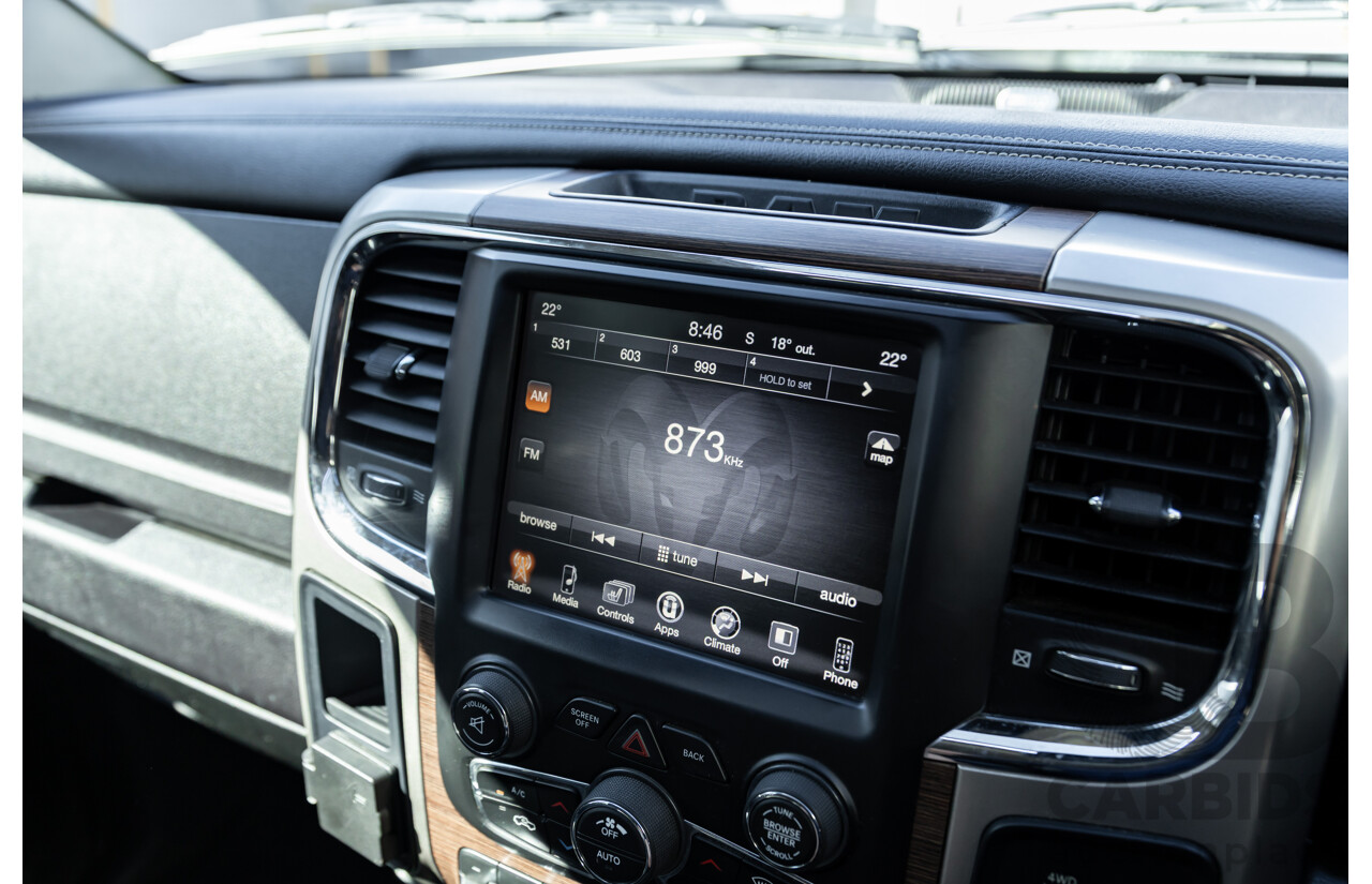 11/2017 ASV (Dodge) Ram 2500 Laramie D1 LWB (4x4) 4d Crew Cab Utility Bright Silver Metallic Turbo Diesel Cummins 6.7L