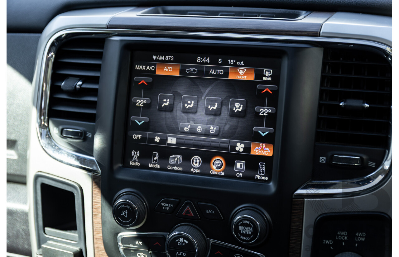 11/2017 ASV (Dodge) Ram 2500 Laramie D1 LWB (4x4) 4d Crew Cab Utility Bright Silver Metallic Turbo Diesel Cummins 6.7L