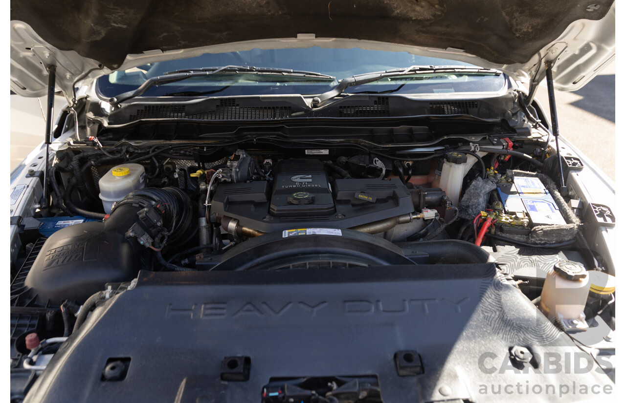 11/2017 ASV (Dodge) Ram 2500 Laramie D1 LWB (4x4) 4d Crew Cab Utility Bright Silver Metallic Turbo Diesel Cummins 6.7L