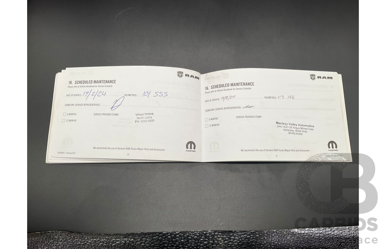 11/2017 ASV (Dodge) Ram 2500 Laramie D1 LWB (4x4) 4d Crew Cab Utility Bright Silver Metallic Turbo Diesel Cummins 6.7L