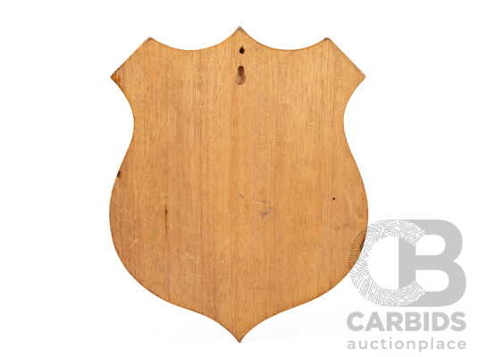 1661992 · Original Vintage City of New York Police Department Intelligence Division Commemorative Wooden Carved Plaque, 35H x 28W cm (approx dimensions)