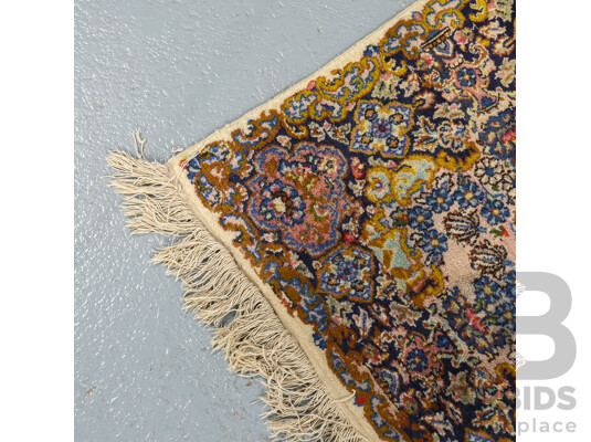 Wonderful Hand Knotted Authentic Kashmiri Silk Rug, 117W x 185L cm