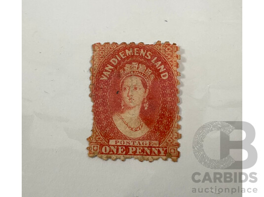 Australian Colonial Stamps Including Van Diemens Land and Queensland QV Chalon Heads, Victoria QV Imperfs