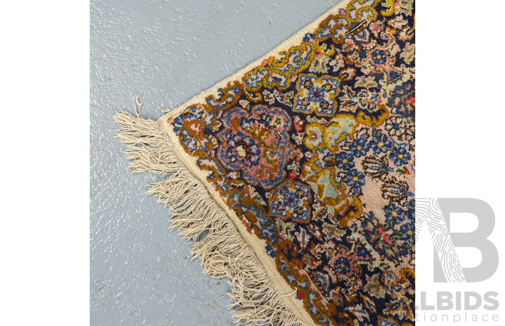 Wonderful Hand Knotted Authentic Kashmiri Silk Rug, 117W x 185L cm