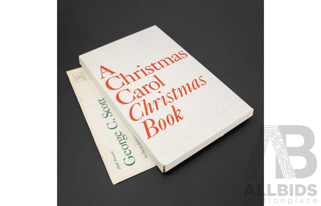 Unique Vintage Charles Dickens 'A Christmas Carol' Telemovie (1984) with George C. Scott Commemorative Book and Press-Kit