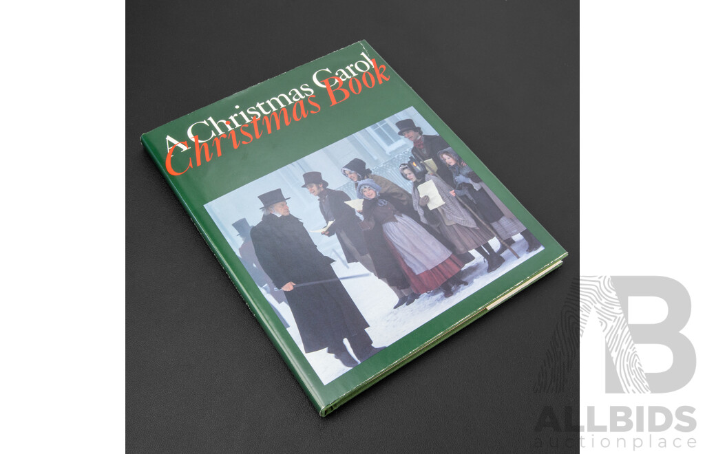 Unique Vintage Charles Dickens 'A Christmas Carol' Telemovie (1984) with George C. Scott Commemorative Book and Press-Kit