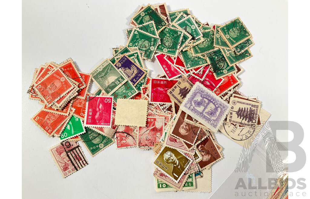 Collection of Japanese and Manchukuo Stamps,  Including General Nogi Maresuke, Plum Blossoms, Summer Palace and More