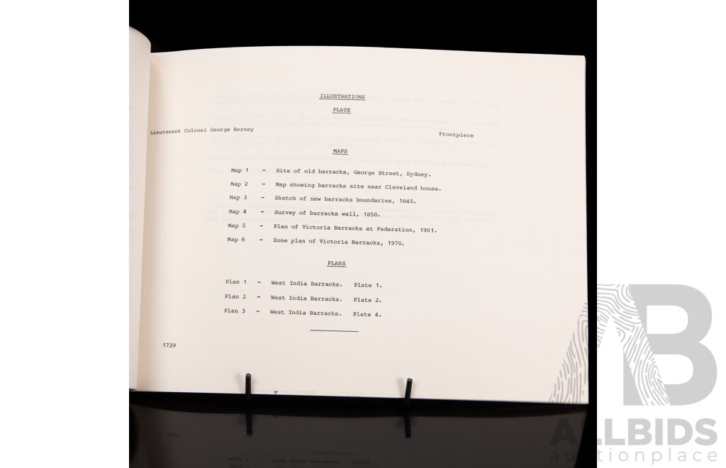 Wonderful Vintage Royal Australian Engineers Cast Metal & Wood Plaque Alongside a Short History of Victoria Barracks, Paddington by Col. P.J.Greville From Same (Date Unknown) (2)