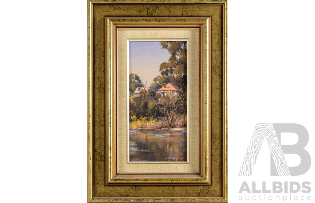 Werner Filipich, (20th Century, Austrian-Born Australian), Pittown Windsor, Original  Oil on Canvas Board, 49 x 34 cm (frame)