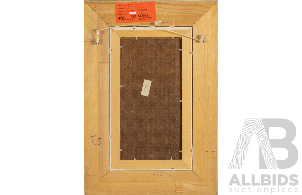 Werner Filipich, (20th Century, Austrian-Born Australian), Pittown Windsor, Original  Oil on Canvas Board, 49 x 34 cm (frame)