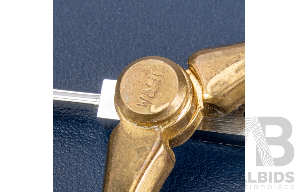 Trio of Vintage Tools - Stainless Steel & Brass Navigation Divider, Proportional Scale Divider and Marine Ruler, All Excellent Used Condition (3)