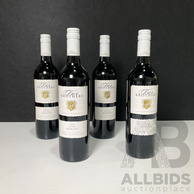 Collection of Four 2 Brothers Reserve Merlot Vintage 2007 (4)