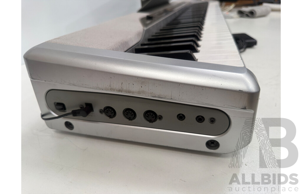 Casio Privia Px310 - 88Key - Keyboard + Tour Craft Keyboard Stand + Gold/Chrome Popup Light Cast