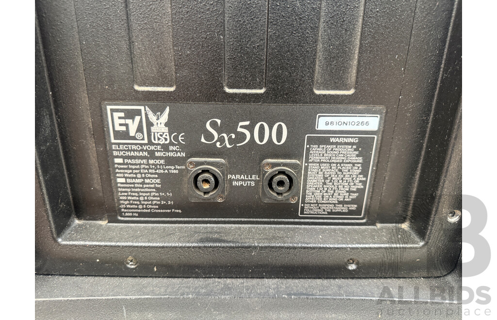 Pair of EV SX500 - 400 Watts