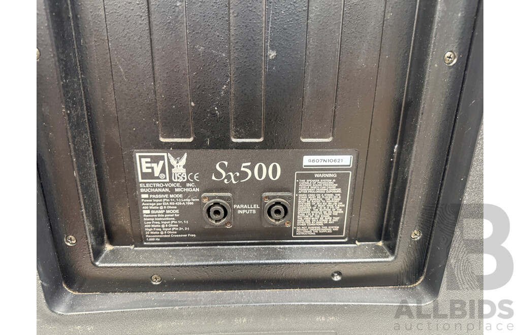 Pair of EV SX500 - 400 Watts