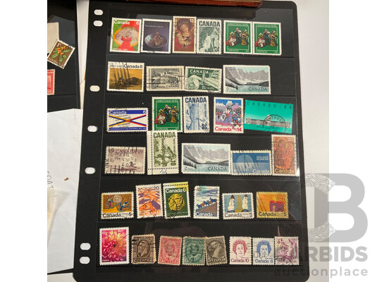 Collection of Stamp Albums Including International, New Zealand Predecimal to 1990's, 1980 Christmas Stamps From Around the World, Stanley Gibbons 2008 Stamps of the World Catalogue