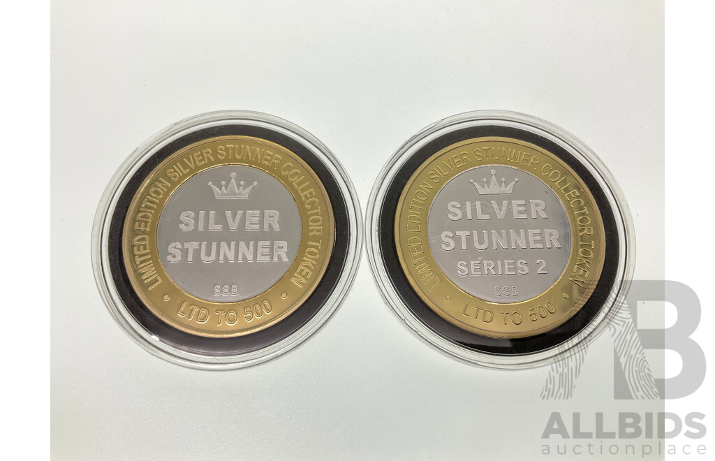 Two Australian Silver Stunner Tokens Including Ned Kelly and the The Bounty