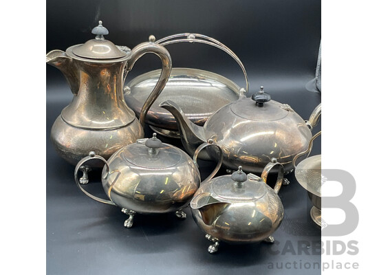 1662384 · Vintage Silver Plated EPNS Tea Coffee Set - Lot of 8