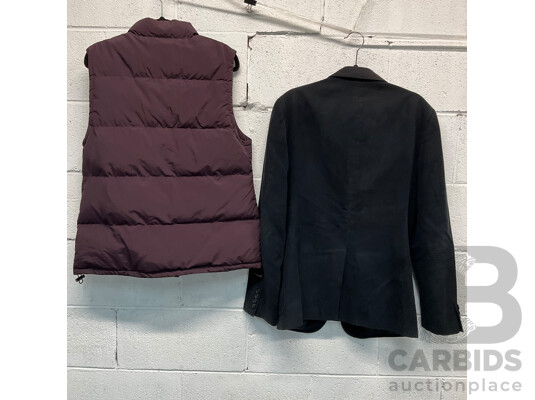 1661437 · COUNTRY ROAD Relaxed Puffer Vest and Blazer - Lot of 2