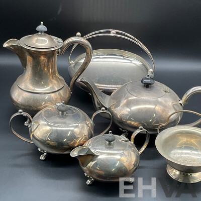 Vintage Silver Plated EPNS Tea Coffee Set - Lot of 8