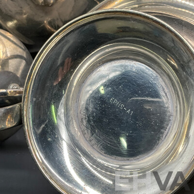 Vintage Silver Plated EPNS Tea Coffee Set - Lot of 8