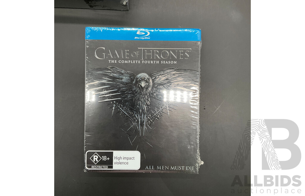 GAME of THRONES the Complete Fourth Season and BOARDWAL EMPIRE Complete First, Second and Third Season