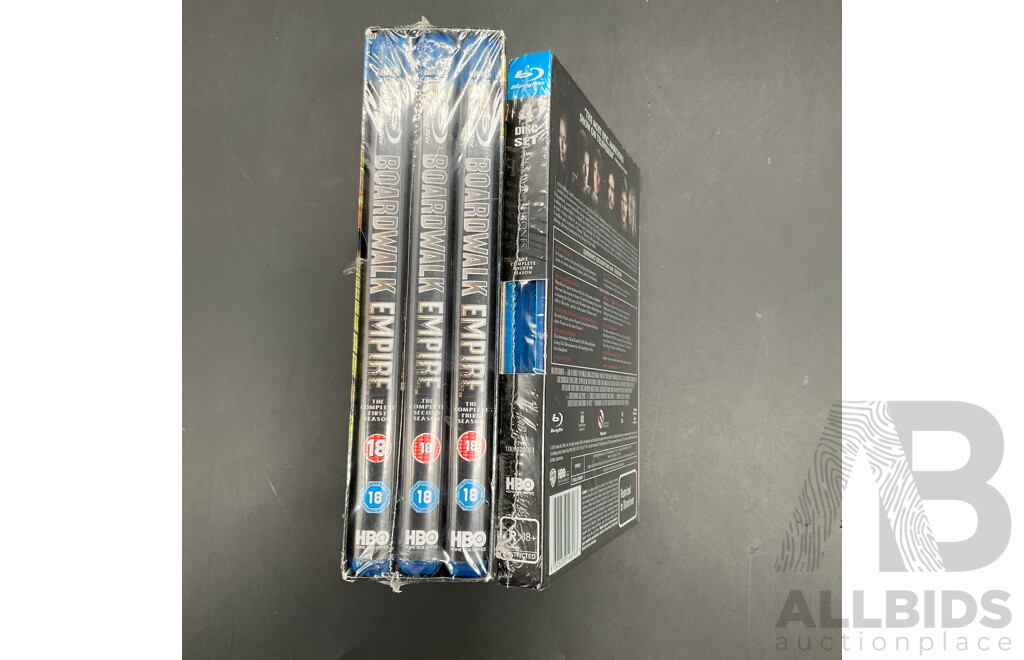 GAME of THRONES the Complete Fourth Season and BOARDWAL EMPIRE Complete First, Second and Third Season