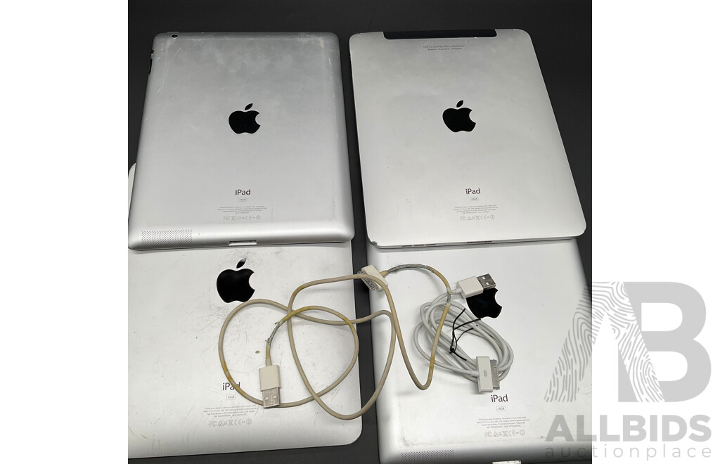 Assorted Apple Tablets  - Lot of 4