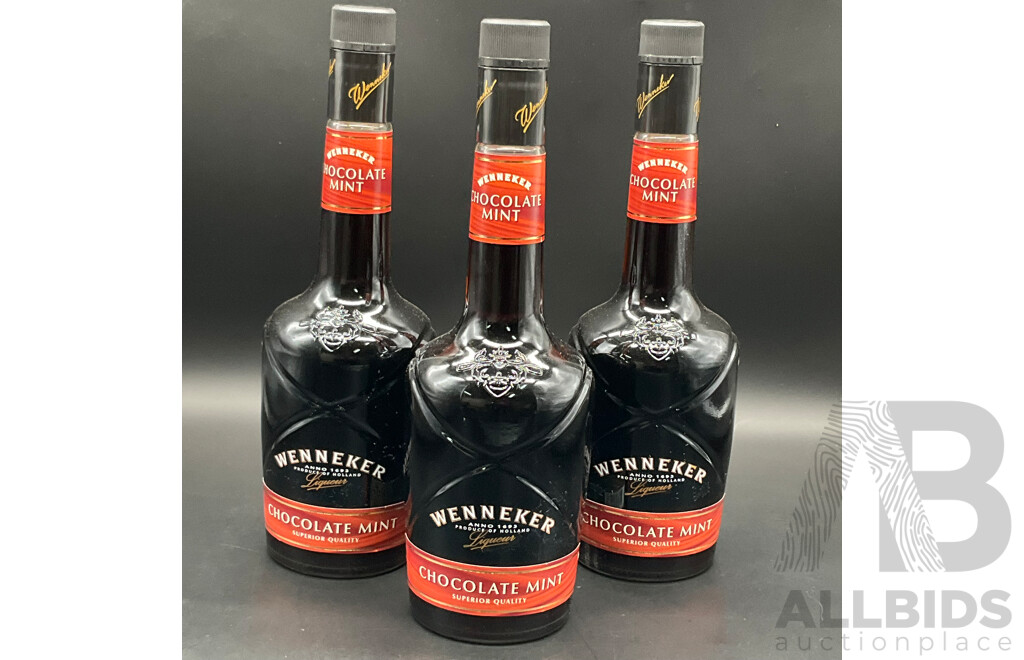 WENNEKER Cafe Liqueur 700ml - Lot of 3