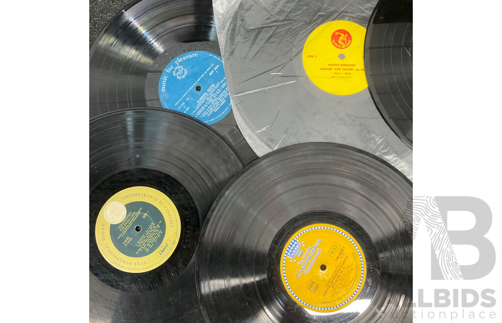Collection of 8 Vintage Vinyl LP Records, Including ''Grease'' John Travolta and Olivia Newton-John and More