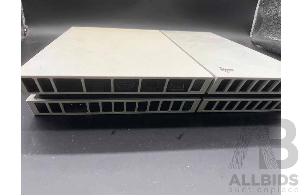 SONY PlayStation PS4 White - Console Only and Tony Hawk's Pro Skater1+2 Vidoe Game - Lot of 2