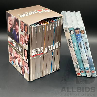 GREY'S ANATOMY , SEASOND 1-10 DVD Box Set and 11 to 14 Season