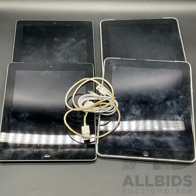 Assorted Apple Tablets  - Lot of 4