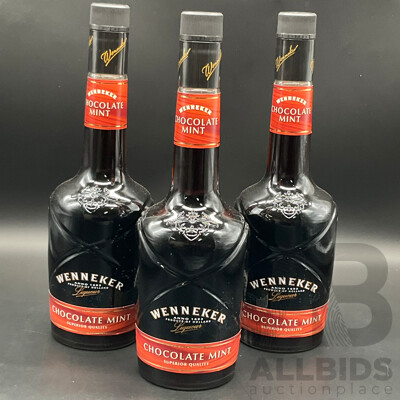 WENNEKER Cafe Liqueur 700ml - Lot of 3