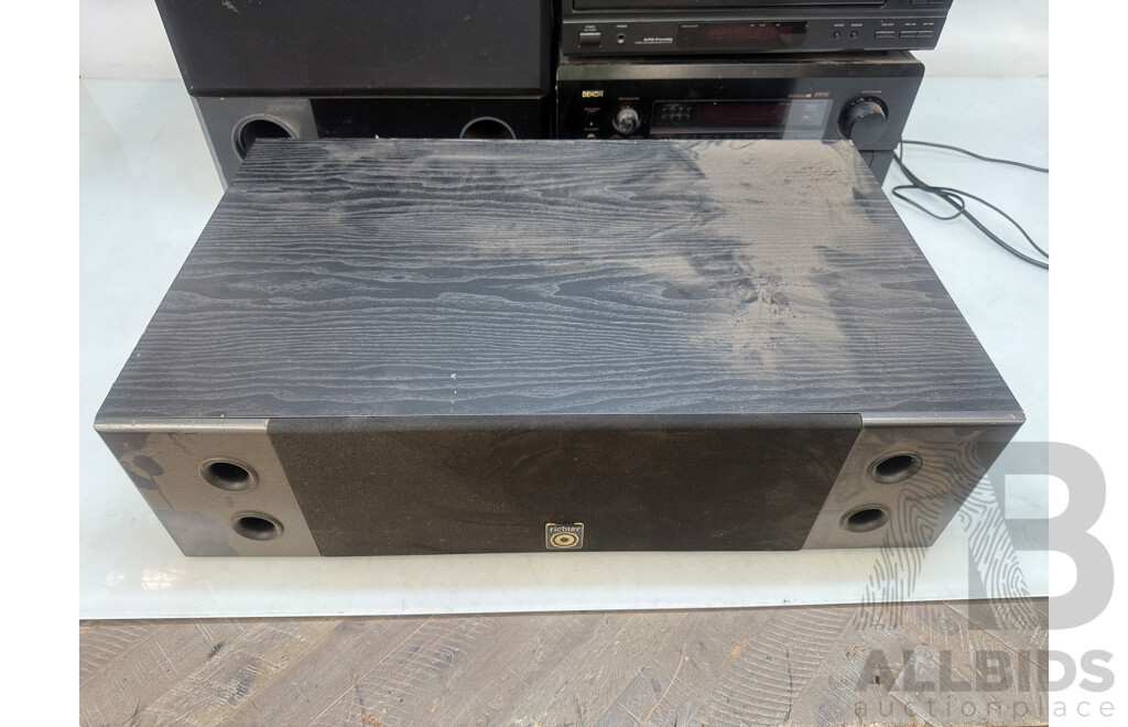 Home Stereo System - Onkyo TX-SR603 AV Receiver + Oppo Blu Ray Player + Denon 5 Disc Cd Player + Denon AVR-5800 + 4x Richter Tall Speakers