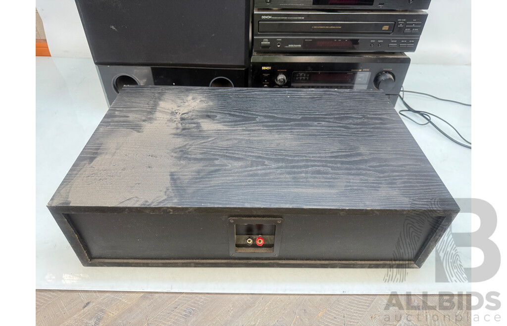 Home Stereo System - Onkyo TX-SR603 AV Receiver + Oppo Blu Ray Player + Denon 5 Disc Cd Player + Denon AVR-5800 + 4x Richter Tall Speakers