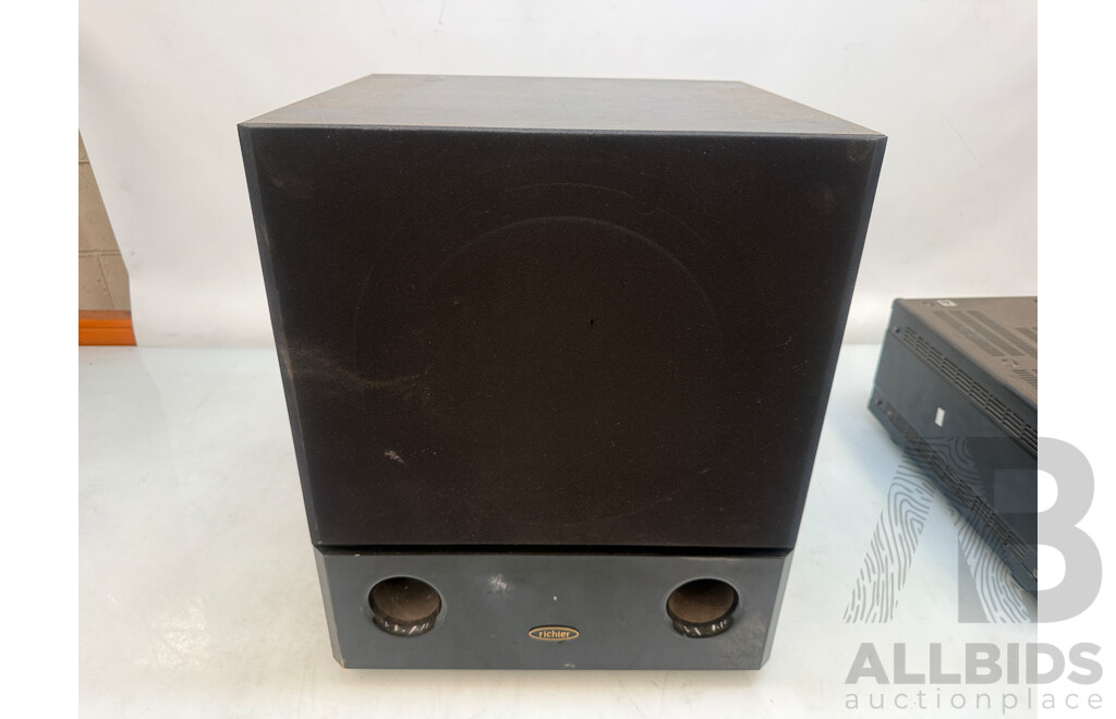 Home Stereo System - Onkyo TX-SR603 AV Receiver + Oppo Blu Ray Player + Denon 5 Disc Cd Player + Denon AVR-5800 + 4x Richter Tall Speakers