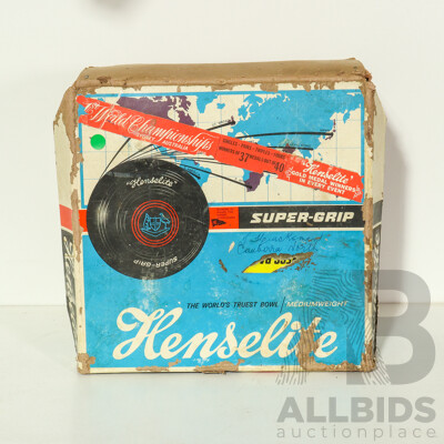 Vintage Championship Henselite Super Grip Bowls with Box