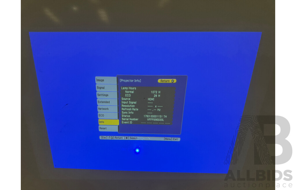 Epson EB-525W WXGA Short Throw Projector