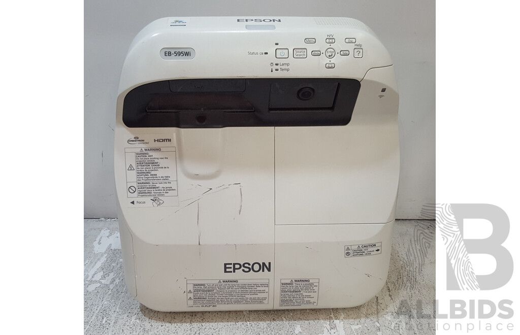 Epson (EB-595Wi) WXGA 3LCD Projector