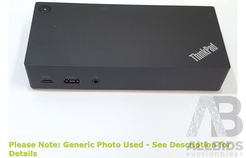 Lenovo (DK1633) ThinkPad USB-C Dock w/ Power Supply